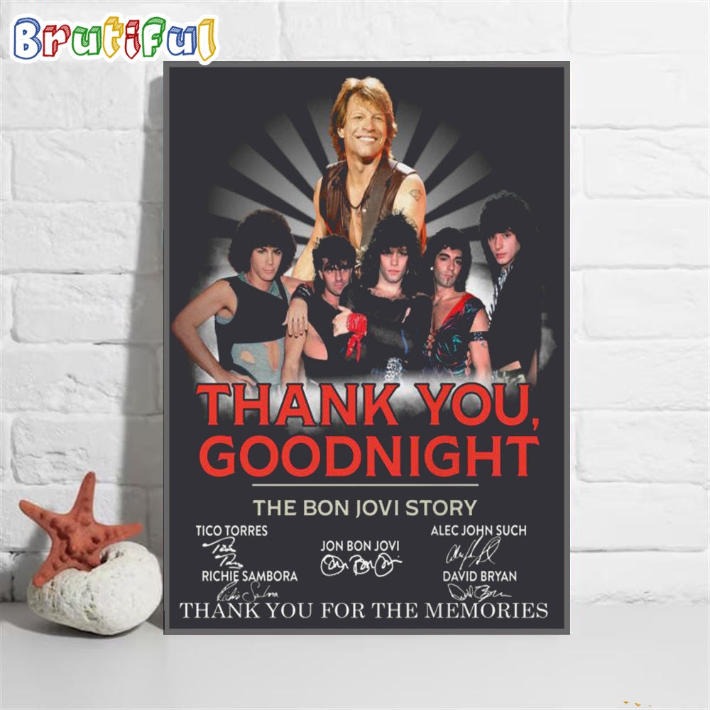 Thank You, Goodnight The Jon Bon Jovi Story Poster Canvas Art