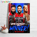 The Bloodline Are The Winner At WWE Backlash Wall Art Poster Canvas
