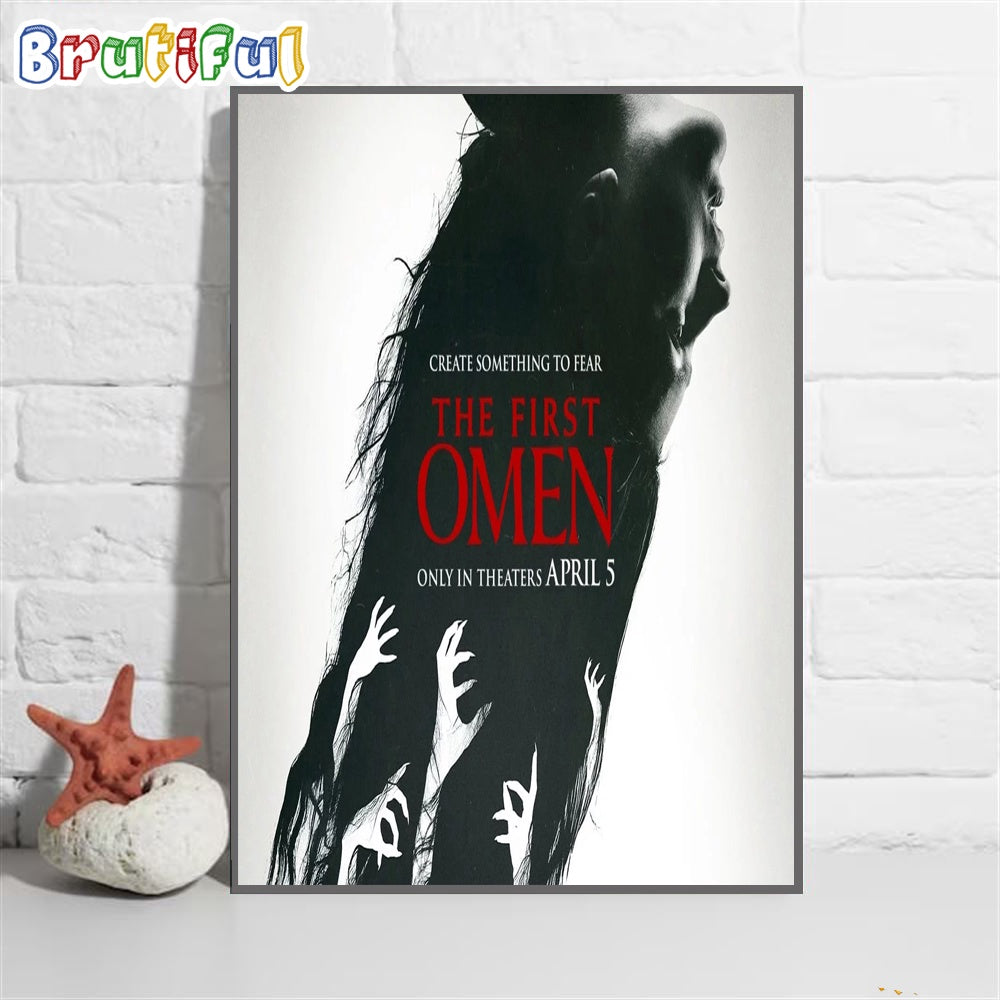 The First Omen Film Horor Ikonik Yang Tayang April 2024 Wall Art Poster Canvas