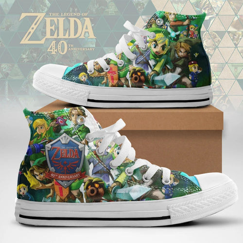 The Legend of Zelda 40th Anniversary High Top Canvas Shoes – TMTHU9714