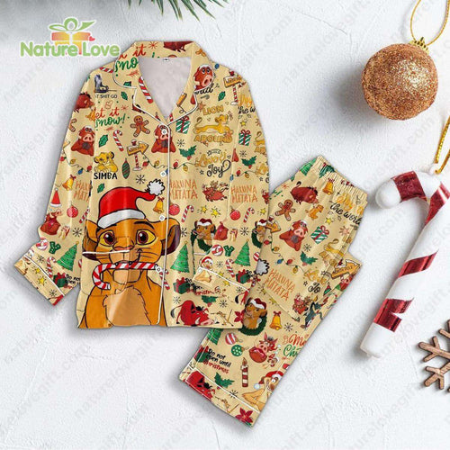The Lion King 3 Hakuna Matata Christmas Pajamas Set