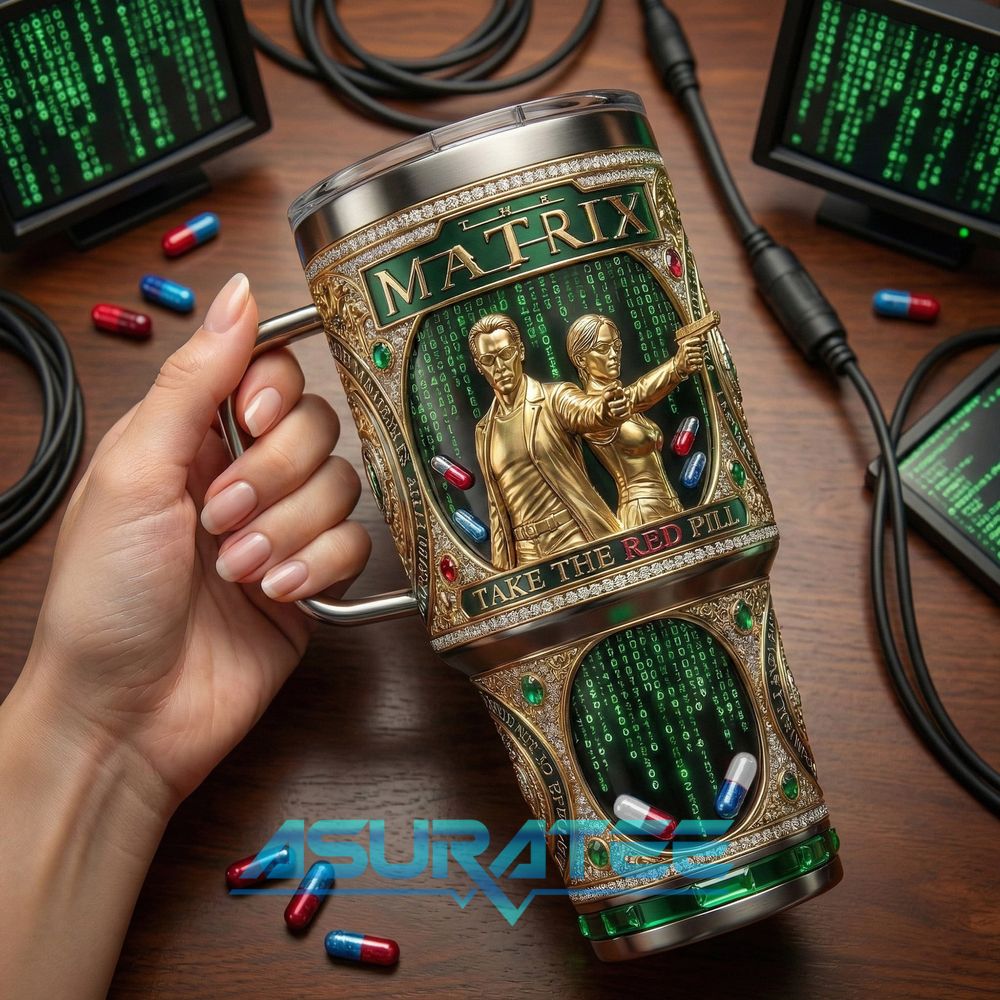 The Matrix Take The Red Pill Special YETI Tumbler