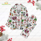 The Nightmare Before Christmas Pajamas Santa Sally And Jack Pjs Set