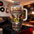 The Rock Is Art Vibes Skull Music Stanley Tumbler