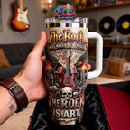The Rock Is Art Vibes Skull Music Stanley Tumbler