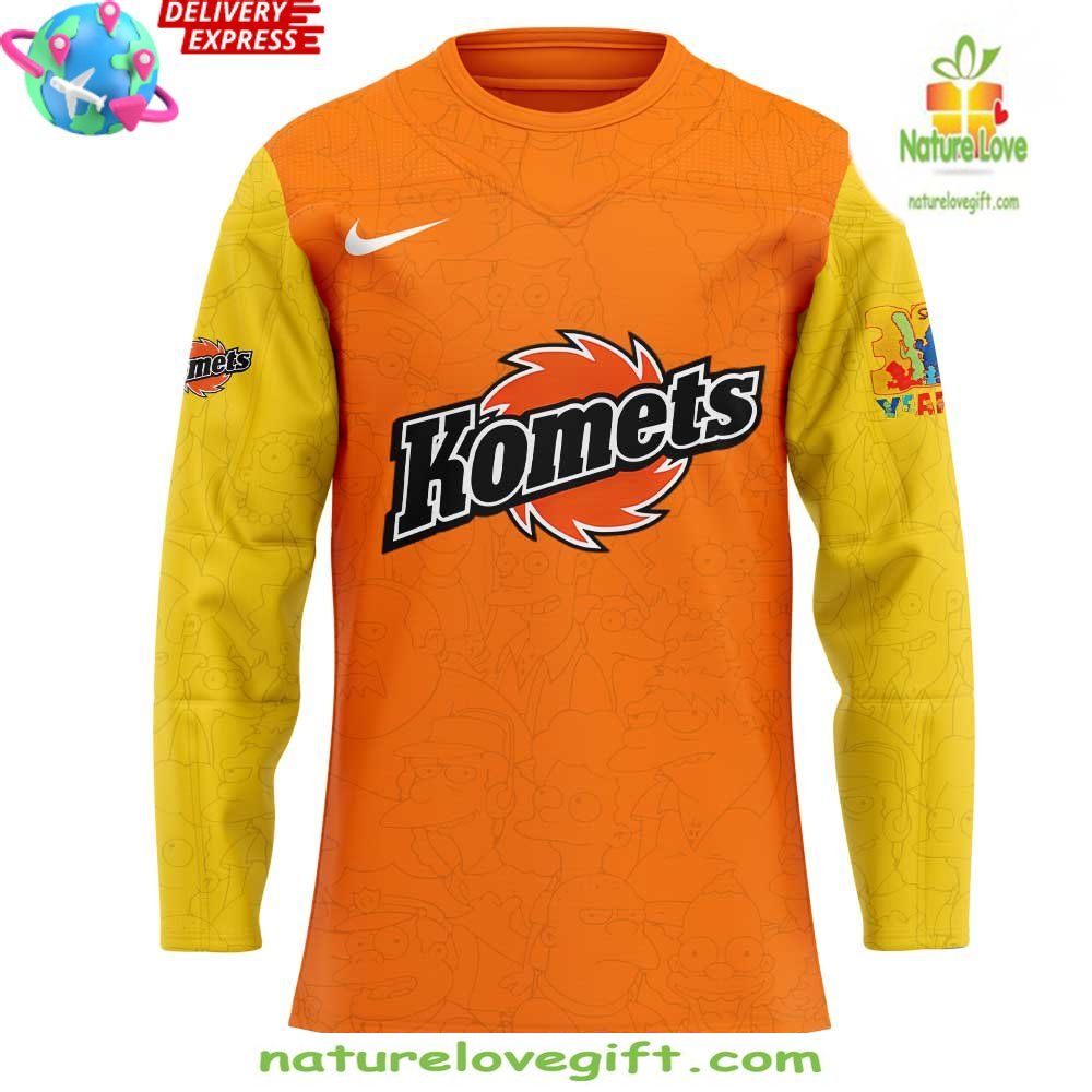 Simpsons Fort Wayne Komets Hockey Jersey Special Edition