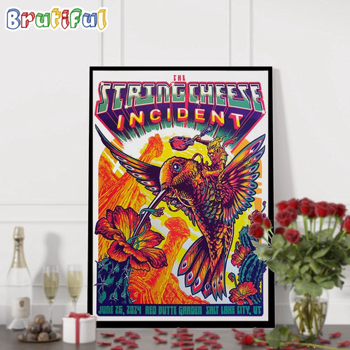 The String Cheese Incident June 26 2024 Red Butte Garden Salt Lake City UT Tour Poster Canvas