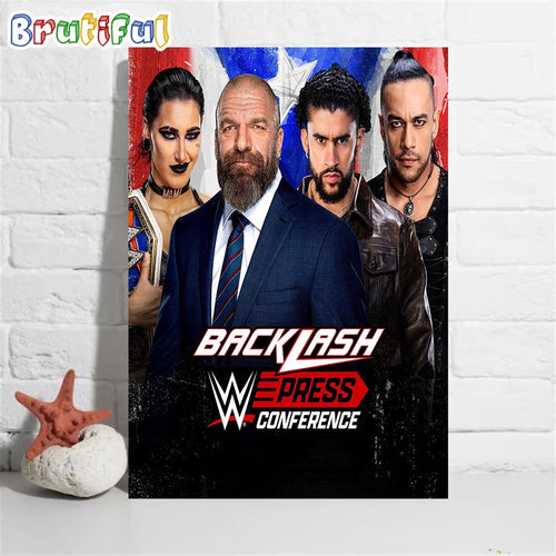 The WWE Backlash Press Conference Wall Art Poster Canvas