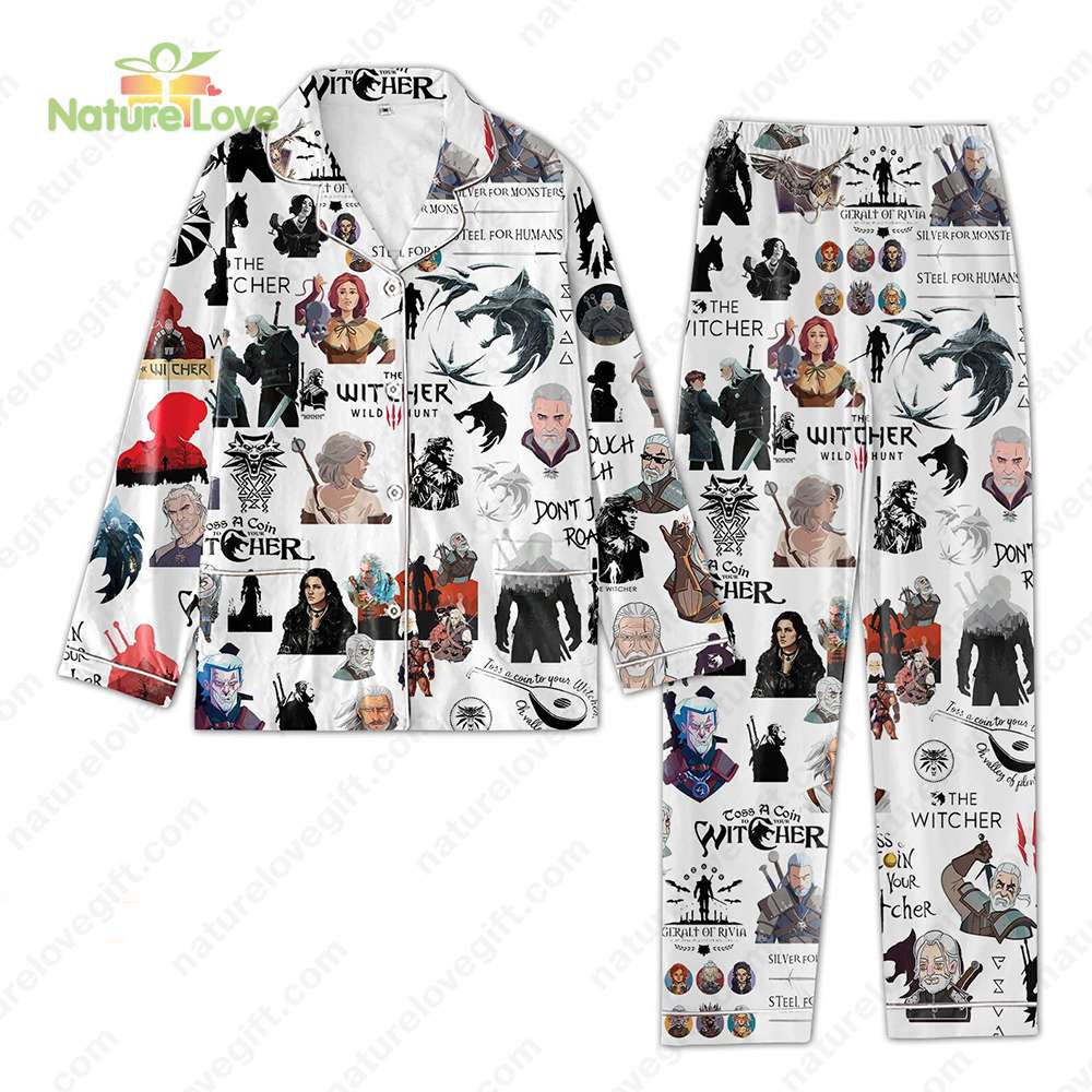 The Witcher Pajamas Set Movie Witchers Pajama Christmas Gift for Witcher’s Lover