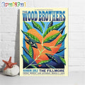 The Wood Brothers The Fillmore, San Francisco Ca 2024 Poster Canvas