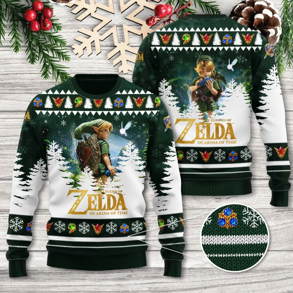 The Legend of Zelda: Ocarina of Time Ugly Sweater – GNE8616