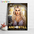 Tiffany Stratton And Still WWE NXT Womens Champion In NXT Gold Rush Wall Art Poster Canvas