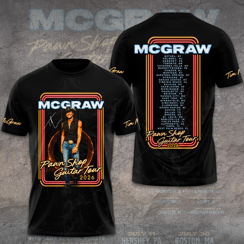 Tim McGraw﻿ 2026 Tour 3D Apparel – GNE7943