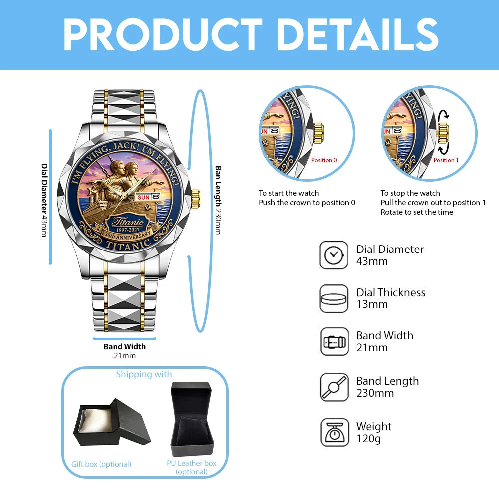 Titanic 30th Anniversary Alloy Luxury Quartz Watch - TANTN25321