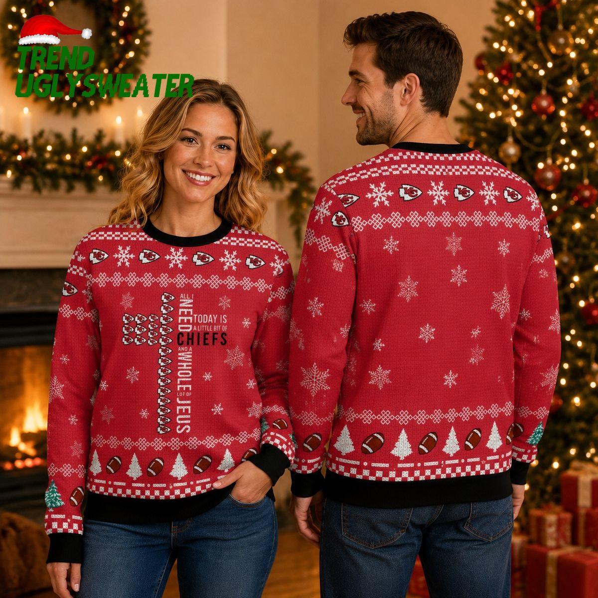 Today Is A Little Bit Of Kansas City Chiefs Ugly Christmas Sweater