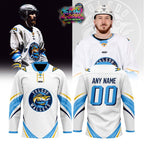 Toledo Walleye Deep Water x Frozen Water x Deep Golden x River Bluer Custom Hockey Jersey