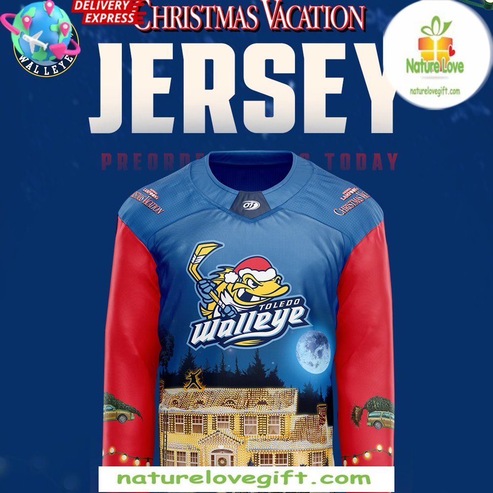 Toledo Walleye Christmas Vacation 2026 Hockey Jersey