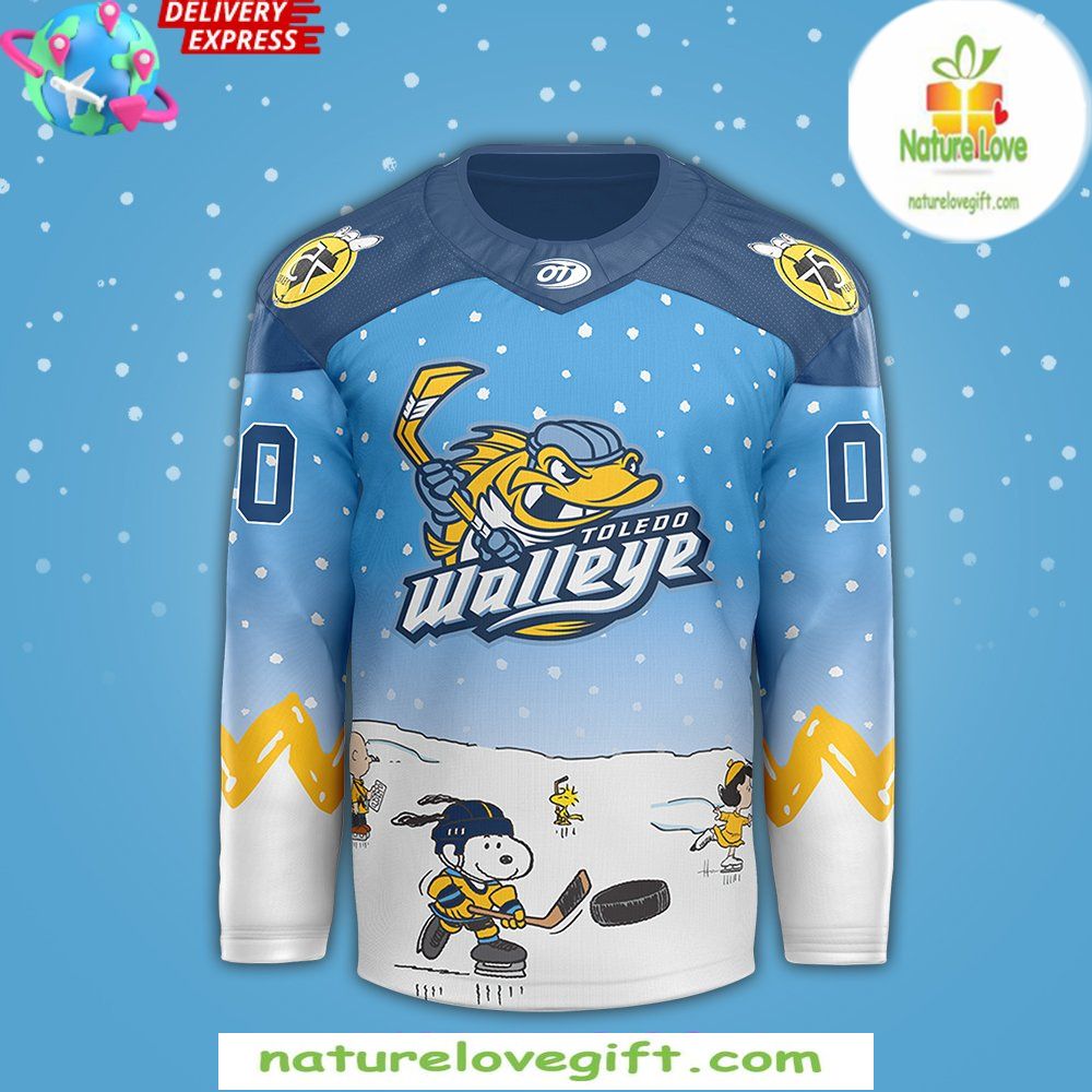 Peanuts Toledo Walleye Limited Edition Hockey Jersey