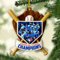 Toronto Blue Jays 2025 American League Champions Custom Shape 2-sided Acrylic Ornament – HOATT14490