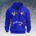 Toronto Blue Jays 2025 American League Champions 2D Quarter Zip Hoodie – HOATT14271
