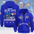Toronto Blue Jays 2025 American League Champions 2D Quarter Zip Hoodie – MAITM13647
