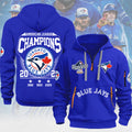 Toronto Blue Jays 2025 American League Champions 2D Quarter Zip Hoodie – MAITM13758