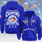 Toronto Blue Jays 2025 American League Champions 2D Quarter Zip Hoodie – MAITM13758