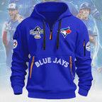 Toronto Blue Jays 2025 American League Champions 2D Quarter Zip Hoodie – MAITM13759