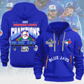 Toronto Blue Jays 2025 American League Champions 2D Quarter Zip Hoodie – MAITM13759