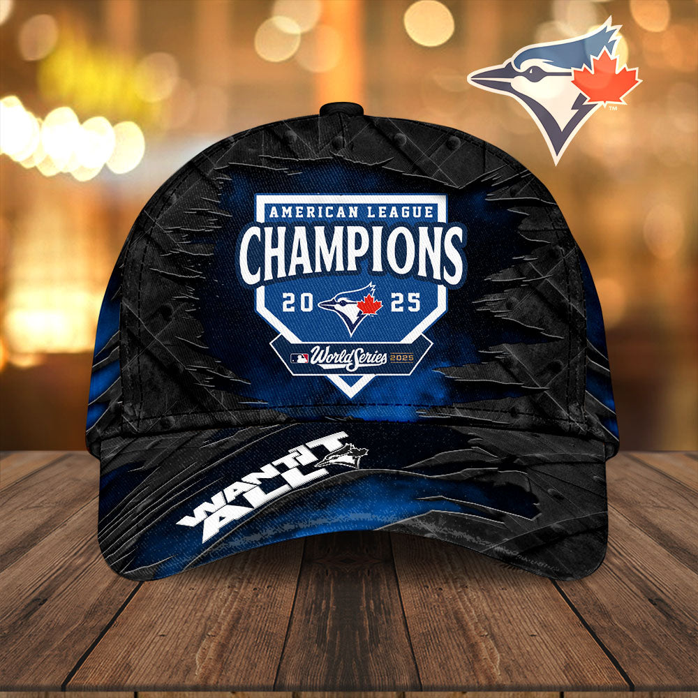 Toronto Blue Jays 2025 American League Champions Classic Cap – HOATT14182