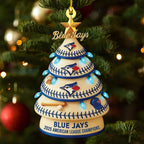 Toronto Blue Jays 2025 American League Champions Custom Shape 1-sided Acrylic Ornament – MAITM13688