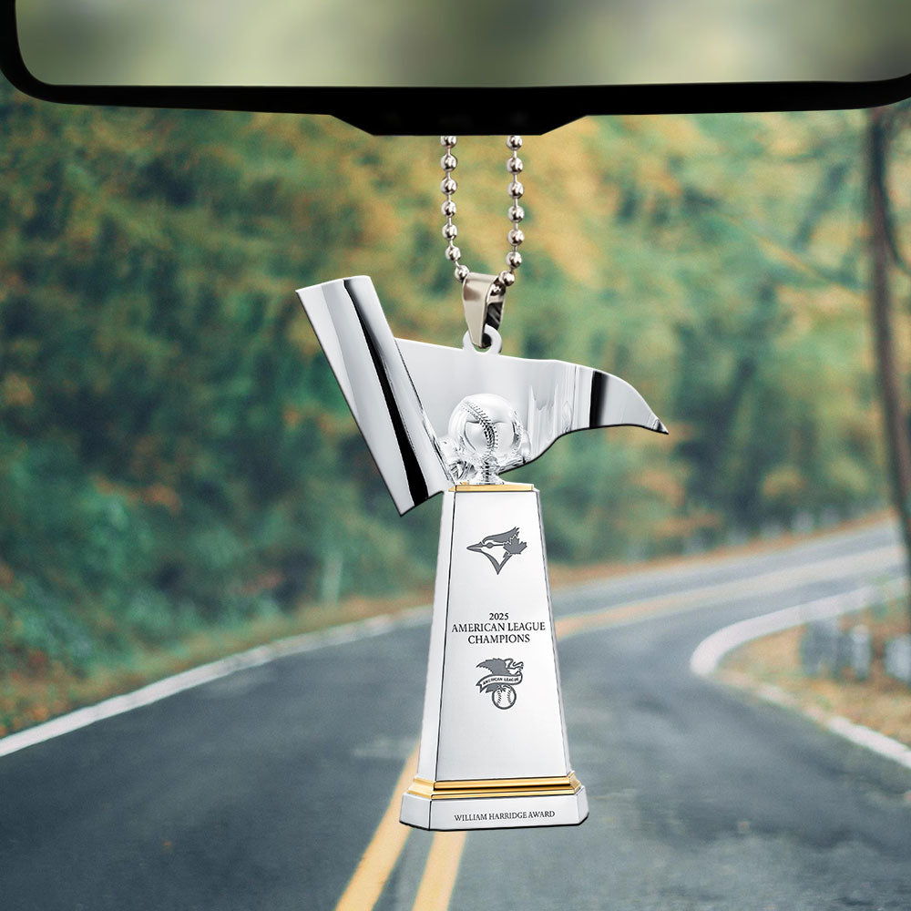 Toronto Blue Jays 2025 American League Champions Custom shape 2-sided Acrylic Car Ornament – MAITM13622