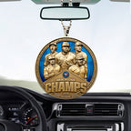 Toronto Blue Jays 2025 American League Champions Custom shape 2-sided Acrylic Car Ornament – MAITM13632