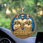 Toronto Blue Jays 2025 American League Champions Custom shape 2-sided Acrylic Car Ornament – MAITM13632
