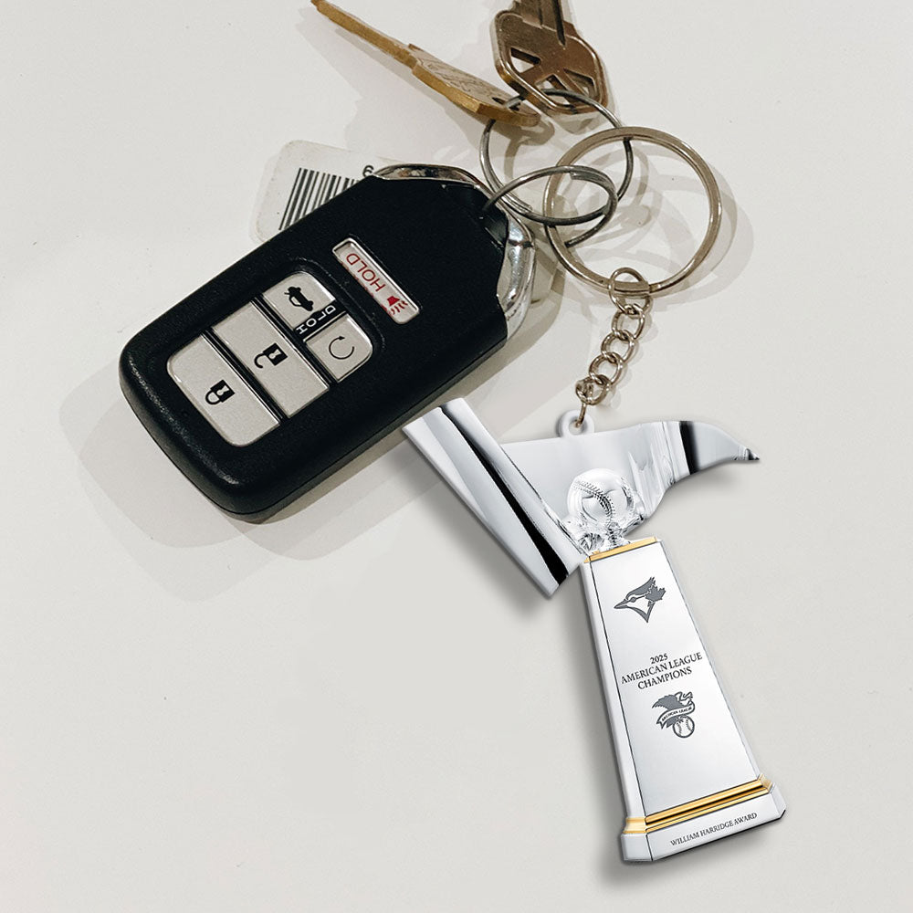Toronto Blue Jays 2025 American League Champions Custom Shape 2-sided Keychain – MAITM13623