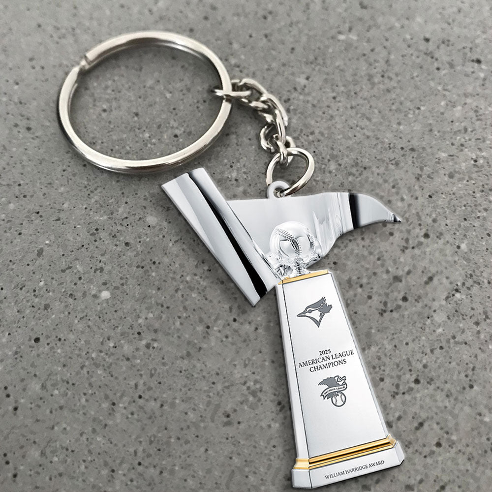 Toronto Blue Jays 2025 American League Champions Custom Shape 2-sided Keychain – MAITM13623
