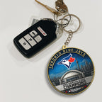 Toronto Blue Jays 2025 American League Champions Custom Shape 2-sided Keychain – MAITM13764