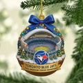Toronto Blue Jays 2025 American League Champions Custom Shape 2-sided Acrylic Ornament – MAITM13527