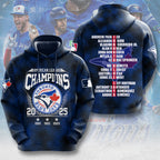 Toronto Blue Jays 2025 American League Champions 3D Apparel – MAITM13599