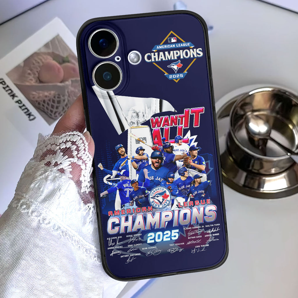 Toronto Blue Jays 2025 American League Champions Phone Case – HOATT14480