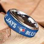 Toronto Blue Jays 2025 American League Champions Custom Alloy Ring – HOATT14279