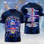 Toronto Blue Jays 2025 American League Champions 3D Apparel – MAITM13579