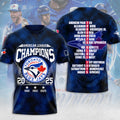 Toronto Blue Jays 2025 American League Champions 3D Apparel – MAITM13599