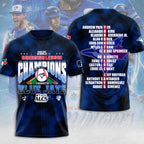 Toronto Blue Jays 2025 American League Champions 3D Apparel – MAITM13702