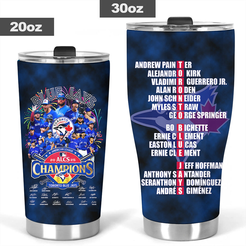 Toronto Blue Jays 2025 American League Champions Tumbler Cup – MAITM13665