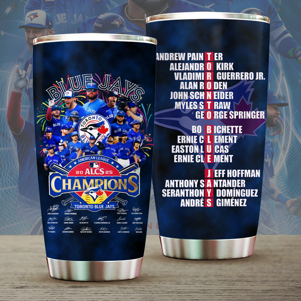Toronto Blue Jays 2025 American League Champions Tumbler Cup – MAITM13665