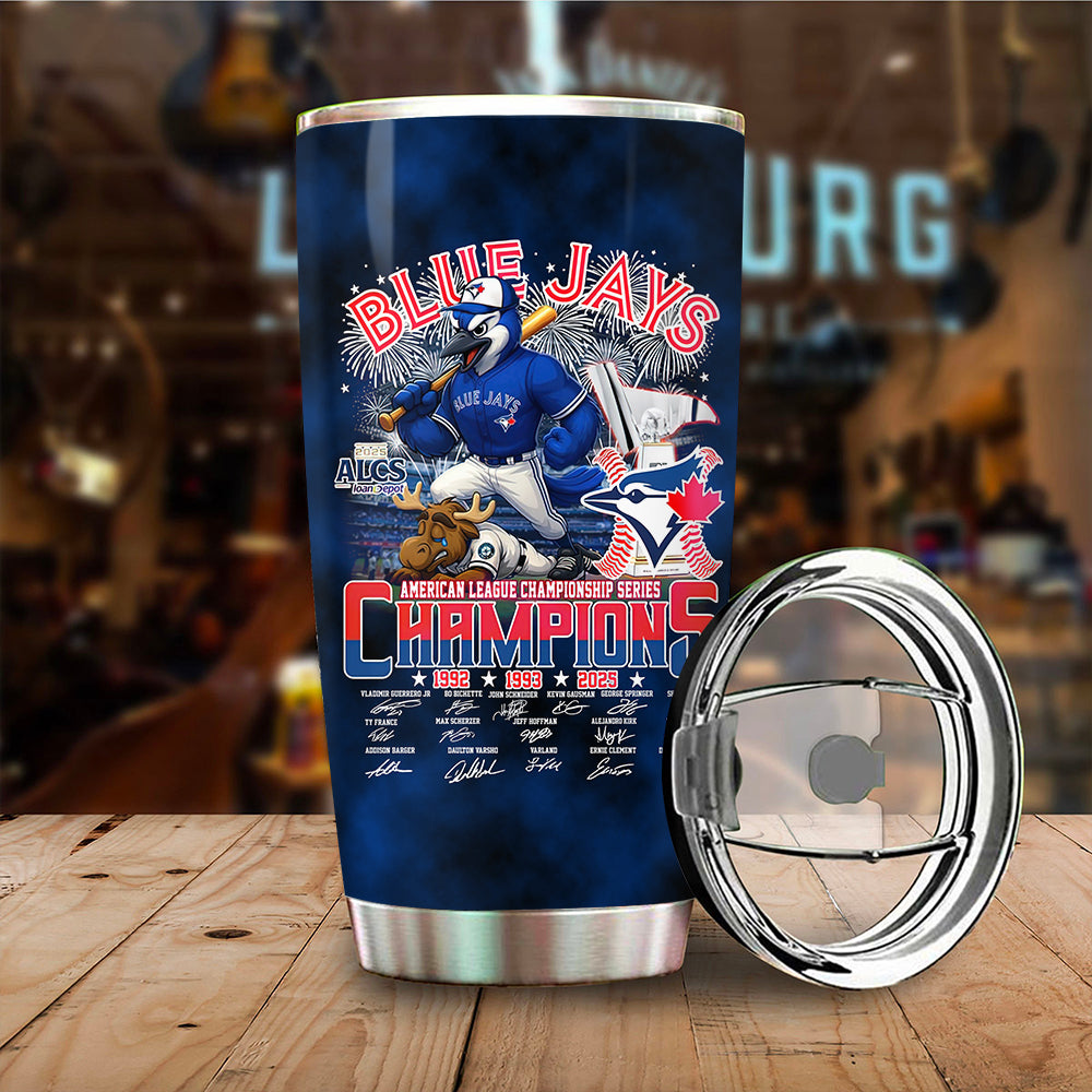 Toronto Blue Jays 2025 American League Champions Tumbler Cup – MAITM13697