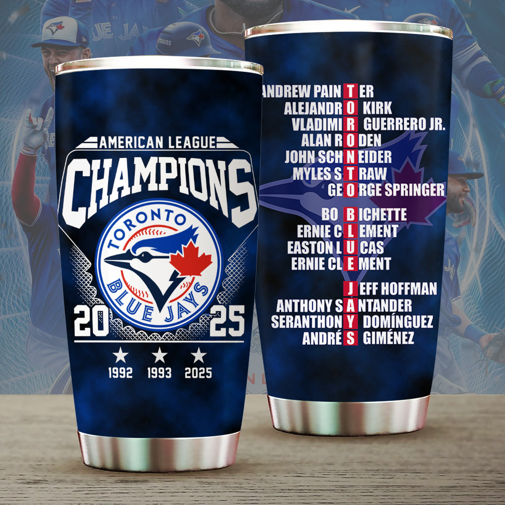 Toronto Blue Jays 2025 American League Champions Tumbler Cup – MAITM13613
