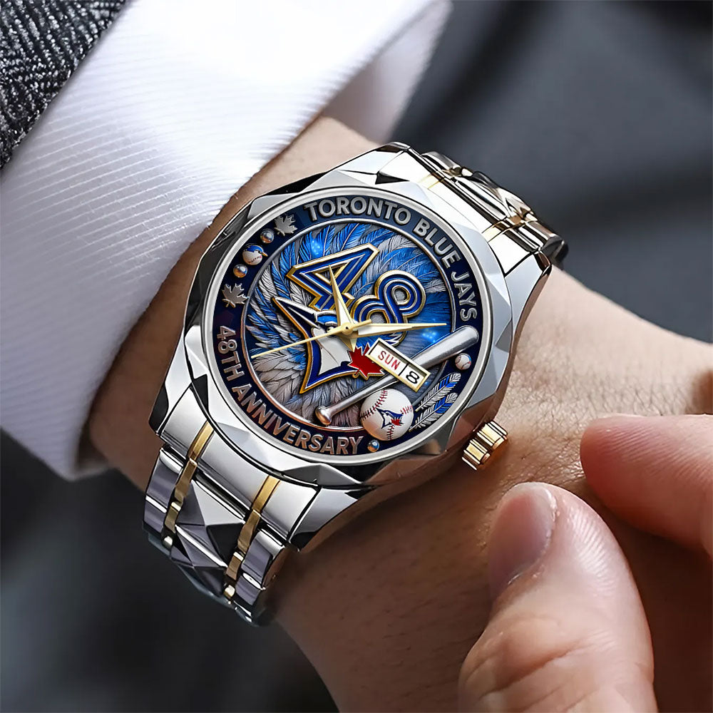 Toronto Blue Jays 48th Anniversary Alloy Luxury Quartz Watch – TANTN17989