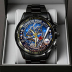Toronto Blue Jays 48th Anniversary Black Stainless Steel Watch – TANTN17990